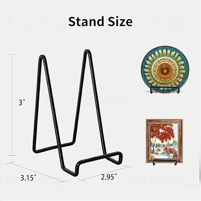3 Pack 3 inch Metal Plate Stands - Image 2