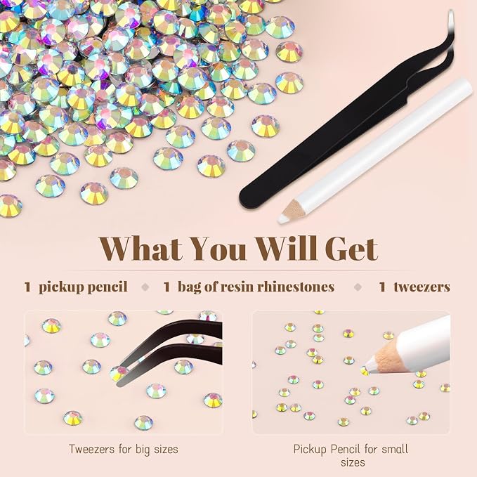 4000PCS 5mm Resin Rhinestones Bulk - Image 7