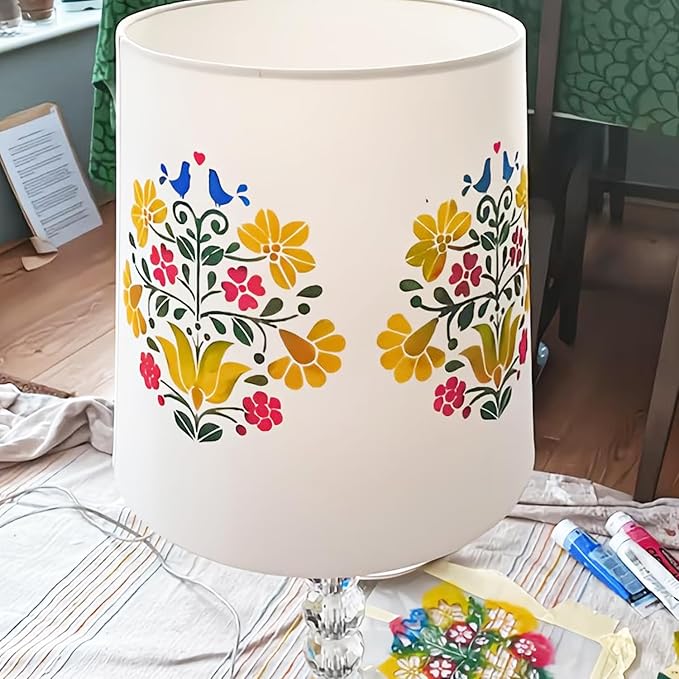 9pcs Navia Floral Stencils - Image 3