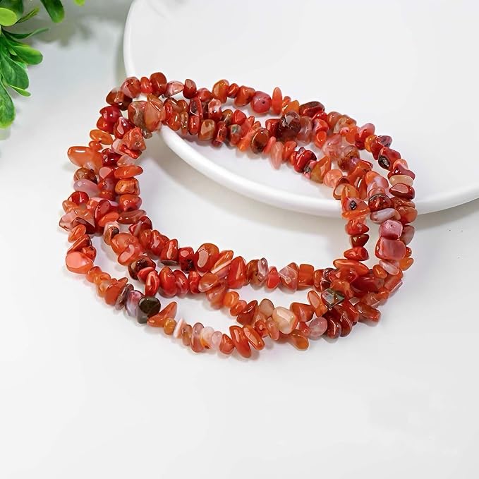200pcs Natural Chip Stone Beads Gemstone Healing Crystal Loose Rocks Bead | - Image 2