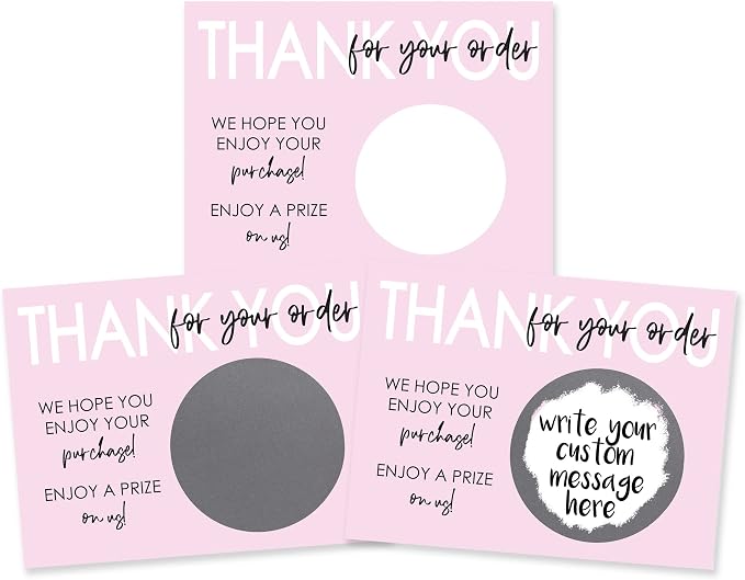 My Scratch Offs Small Business Thank you Promotion DIY Make Your Own Scratch by MyScratchOffs