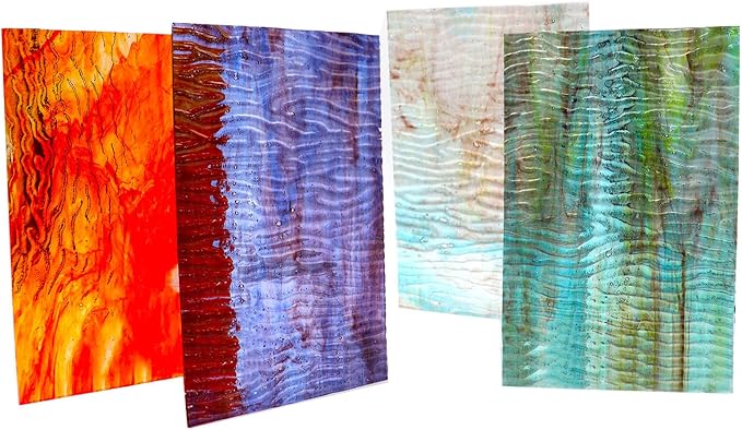LITMIND 12 Sheets Transparent Textured Stained Glass Variety Pack, 4x6 Inch - Image 6