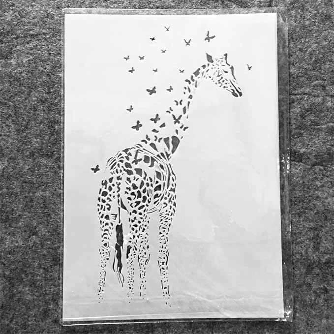 TIAMECH A4 Reusable Giraffe Stencil - Image 4