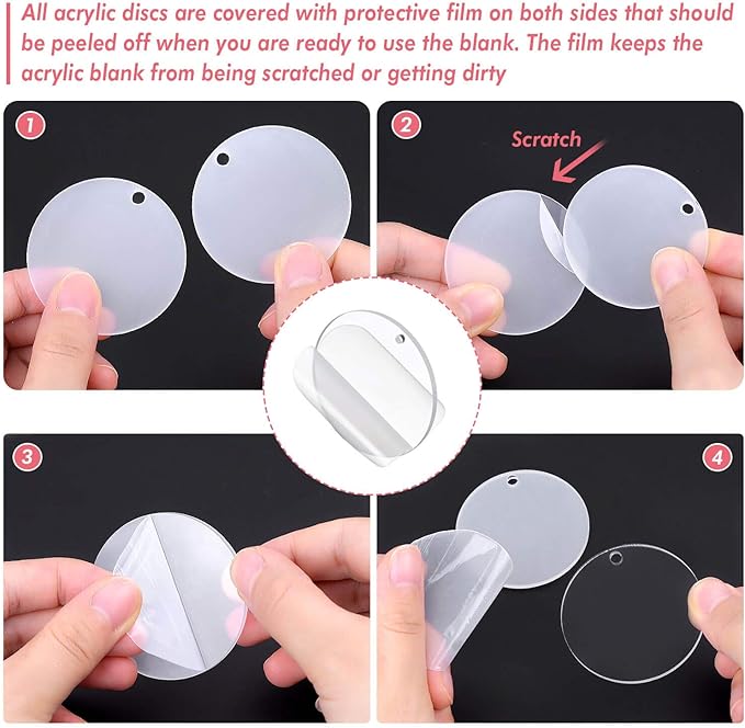 Audab Acrylic Keychain Blanks Kit - Image 3