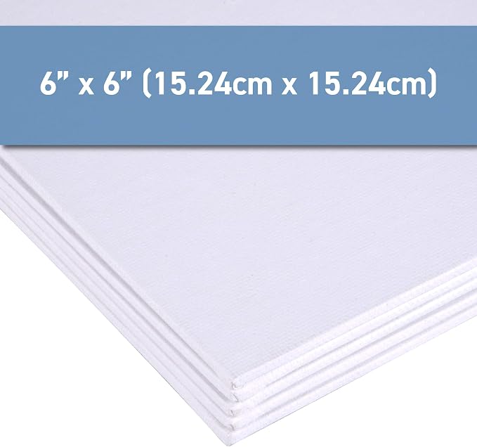 5 Pack 6" x 6" Value Canvas Panel by Artist's Loft - Image 3