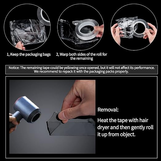 Art3d Double-Sided Tape, Reusable - Image 3