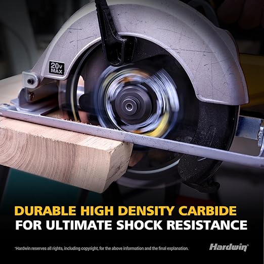 7 1/4 Inch Framing Circular Saw Blade-3Pack, 24T ATB Carbide Teeth, Lightweight for Cordless Saws. Super Thin Kerf for Cutting Wood, Plywood, MDF, OSB, Hardwood, Softwood & More.