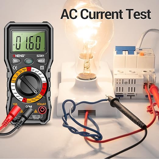 ANENG Digital Multimeter with Car Battery Tester,12V Digital Automotive Batteries Tester,Measures Voltage,Current,Resistance,Continuity,Diodes,Voltage Indicator for Truck Motorcycle Electrical Tools