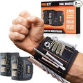 HIEEY 2 Pieces Magnetic Wristband for Holding Screws, Gifts for Men, Tool Belt Magnetic Wristband for Holding Screws, Cool Gadgets Christmas Gifts for Him Men Women Husband (Gift Box)