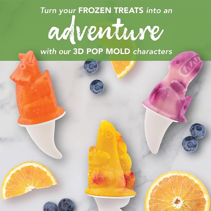 Tovolo, Freezer Pop Molds Dinos Set 4 - Image 3