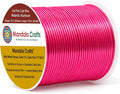Mandala Crafts 18 Gauge Hot Pink Anodized Aluminum Craft Wire, 100 FT | Colored by MandalaCrafts