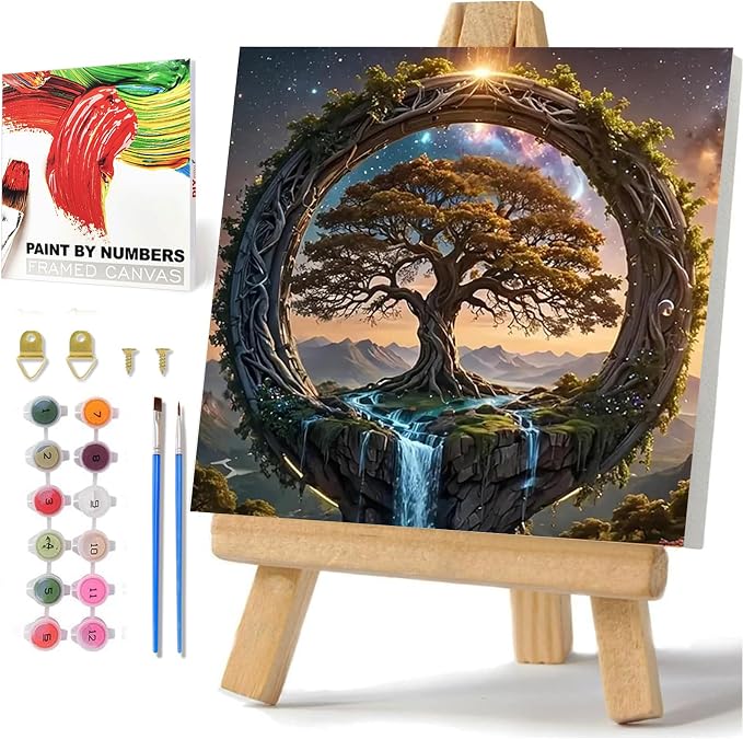hkejoi Tree of Life Paint by Number by hkejoi