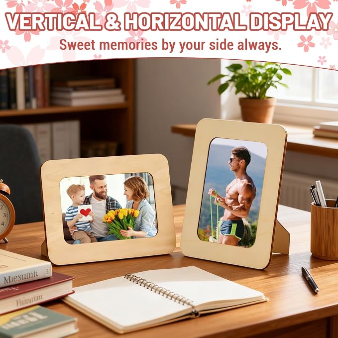 RYKOMO 24 Pack DIY Wooden Picture Frames - Image 6