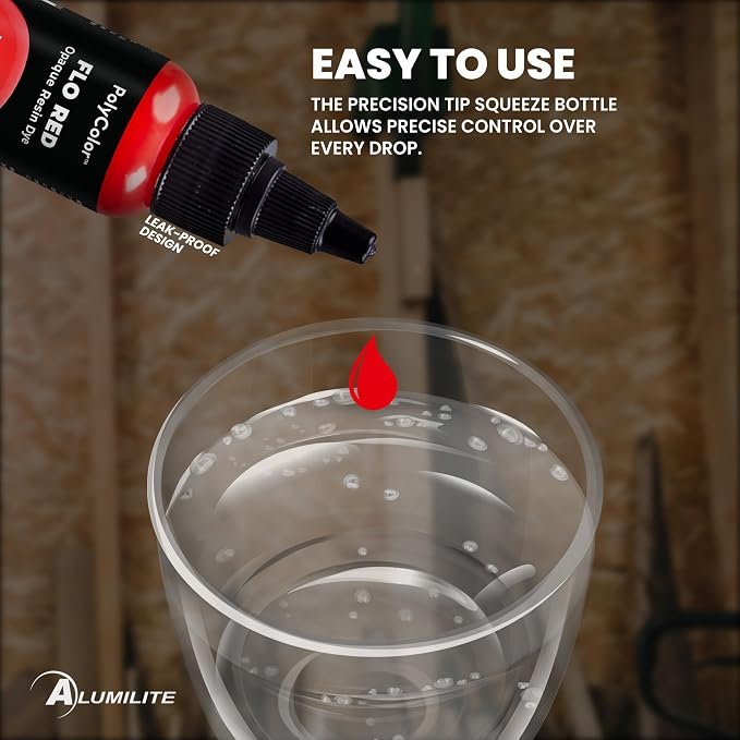 Alumilite Liquid Dye Flo Red 1 Oz, Highly Concentrated Dye - Image 5