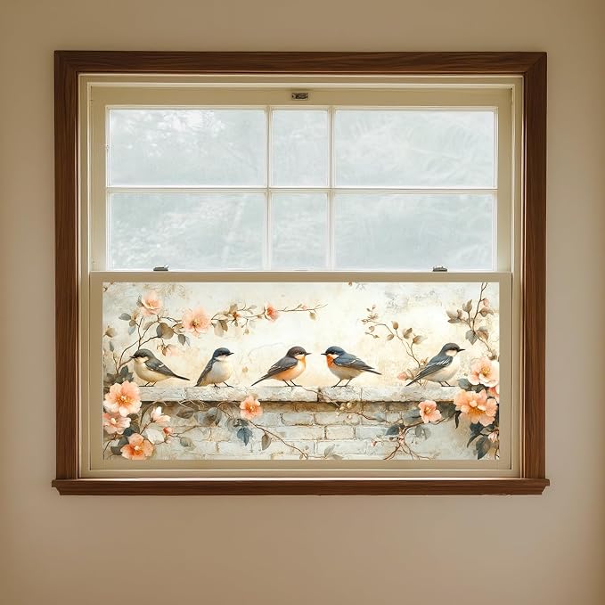 IVN Privacy Window Film 39.3x17.7 Inch Static Cling Decorative Window Film - Image 4
