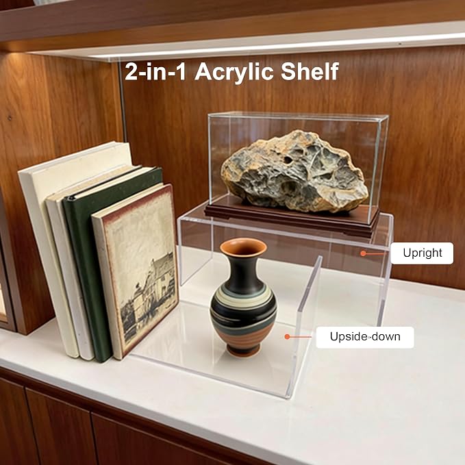 Large Acrylic Risers 4 Pcs - 5mm Thick Clear Display Risers - Image 8