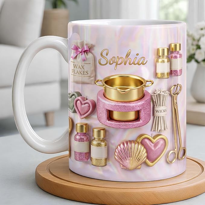 Personalized Nail Tech Mug for Women, Custom Name Coffee Cup for Manicurist - Image 2