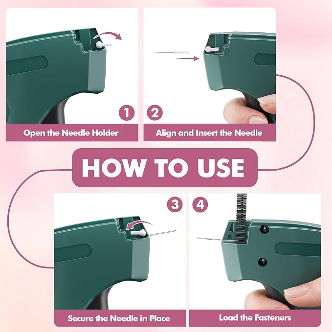 Stitch Gun for Clothes, Portable Handheld Tagging Gun for Clothing, Stitch - Image 5