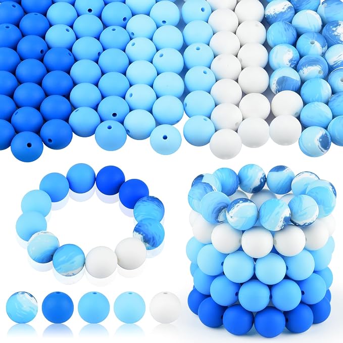 ASTARON 100 Pcs 15mm Silicone Beads by ASTARON