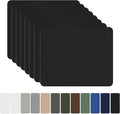 OAZ 8 Pieces 7.87 x 5.9 inch Nylon Repair Patches Nylon Fabric Patch Self-Adhesive Nylon Repair Tape Waterproof Lightweight Outdoor Gear Repair Patch Kit for Down Jacket Clothing Tent Bag (Black)