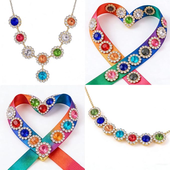 200 PCS 20 Mixed Colors 12MM Crystal Glass Sew on Rhinestones Jewels Gems - Image 4