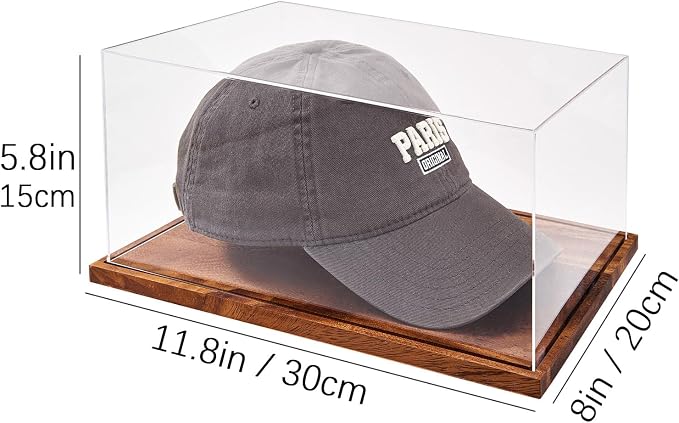 LITY Hat Display Case, No Assembly Required Clear Acrylic Baseball Cap Stand - Image 6