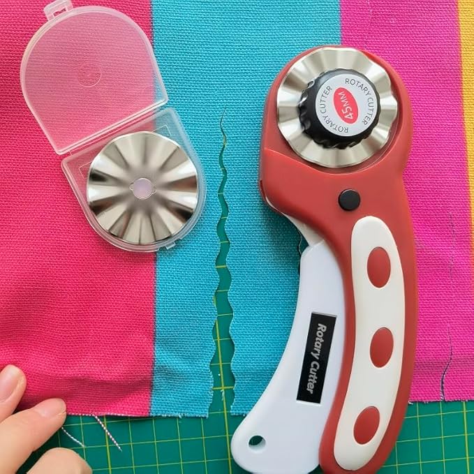 45mm Pinking Rotary Cutter Blades, Wavy Replacement Blade, Rotary Blades Refill - Image 7