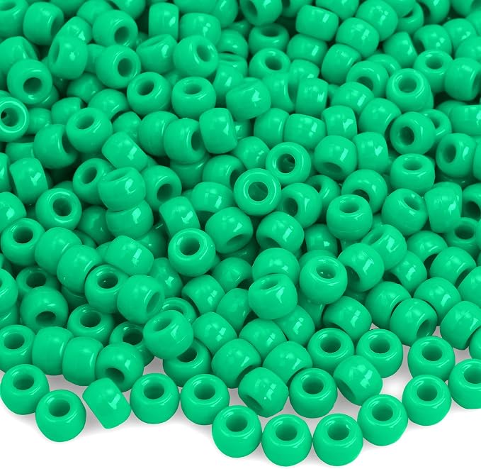 Green Pony Beads 1100 PCS, Bead by anpiwshjo