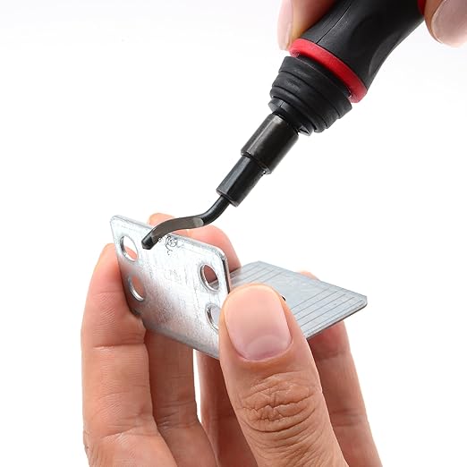 AFA Tooling - Extendable Neck Deburring Tool with 16 Extra Swivel Blades - Works on Metal, Resin, PVC Pipes, Copper, Plastic and 3D Printed Edges - Plumbing & 3D Printing Burr Removal Reamer Tool