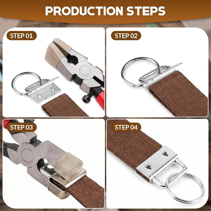 70pcs Key Fob Hardware Set 1 Inch - Image 4