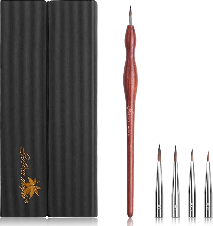 Golden Maple Kolinsky Sable Miniature Brushes Set by goldenmaple