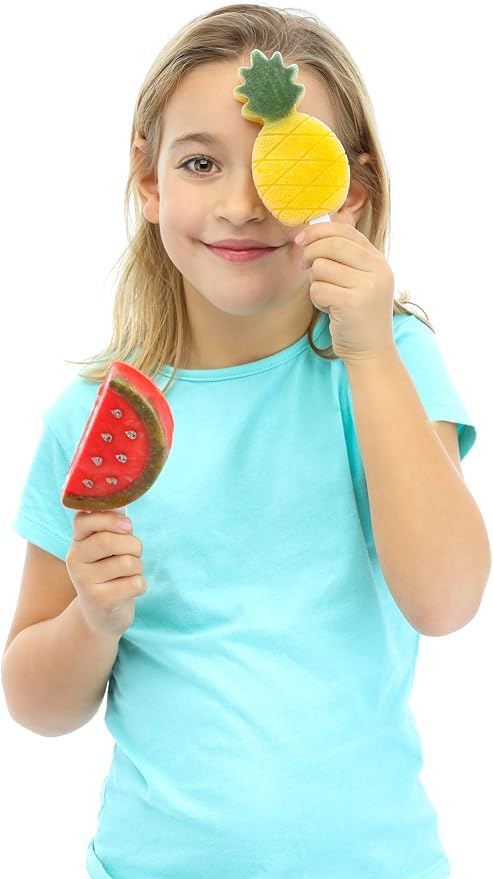 Lékué Set of 4 Tropical Popsicle & Ice Cream Molds + Sticks & Lids | Fun Shape - Image 2