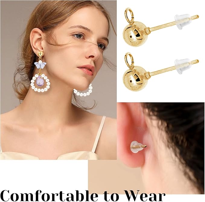 320Pcs Ball Post Earring Studs Set - Image 5