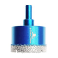Dry Diamond Core Drill Bit Set,BRSCHNITT 2 Inch (50mm) Diamond Hole Saw Core Drill Bit with Triangle Shank for Porcelain Tile Ceramic Stone Granite Marble
