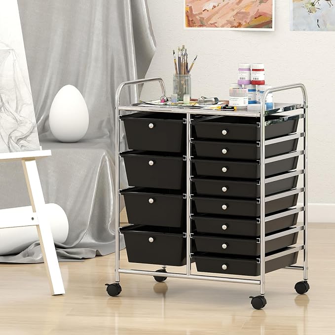 BECOMFORT 15-Drawer Rolling Cart - Image 9