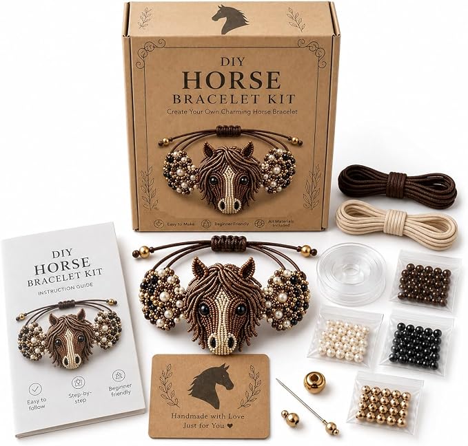DIY Beaded Bracelet Making Kit, Beginner-Friendly Beaded Bracelet Animal Making by Unknown