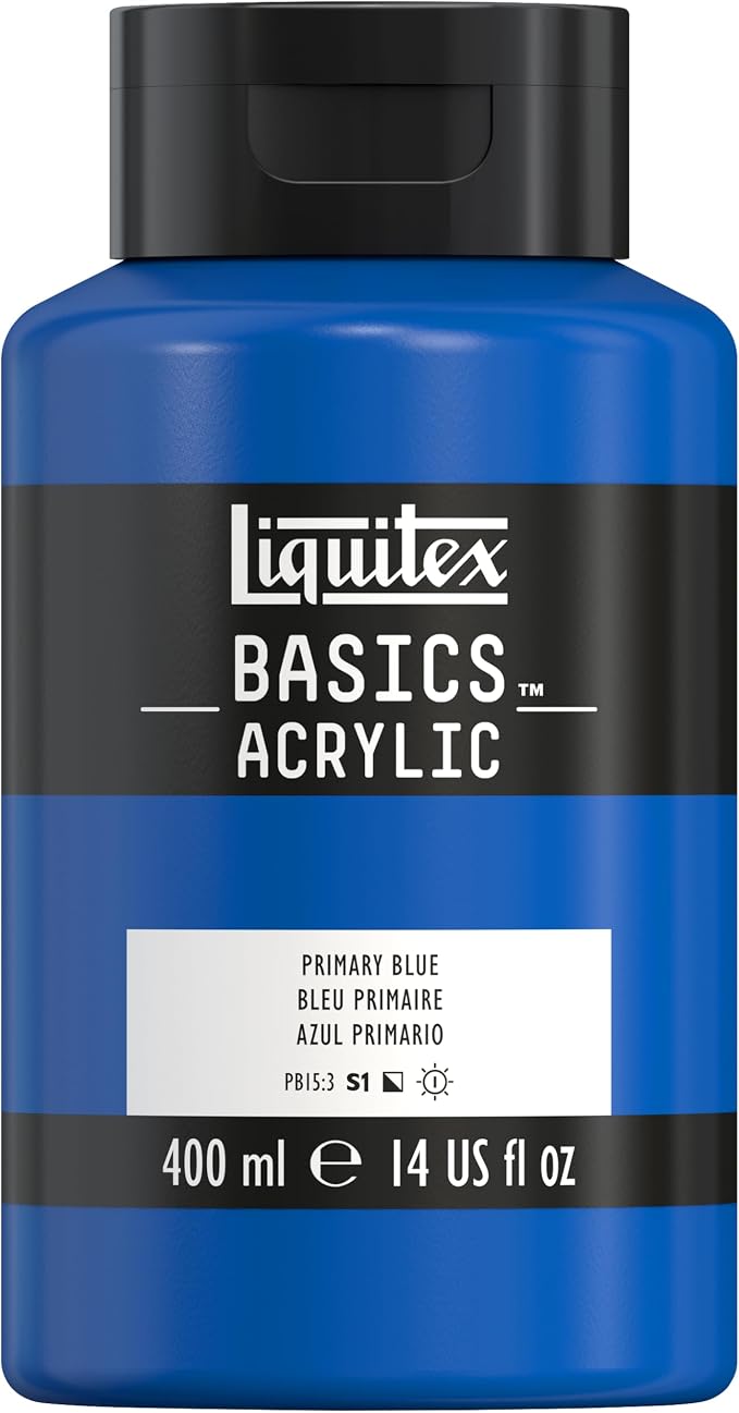 Liquitex BASICS Acrylic Paint, 400ml Bottle, Primary Blue by Liquitex