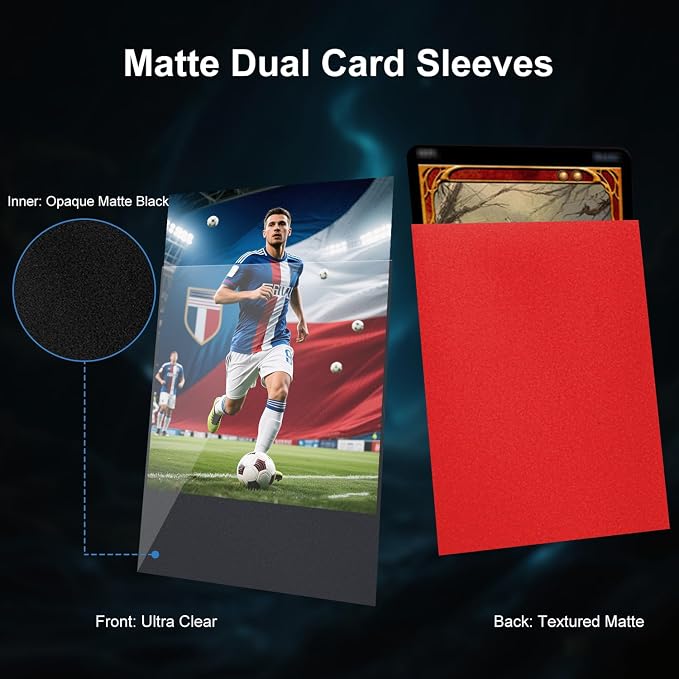 1000 Count Card Sleeves for Trading Cards, Premium Matte Standard Size Card - Image 6