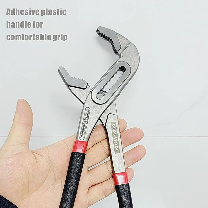 3 Pieces Groove Joint Pliers Set,8/10/12 inch Adjustable Pliers Multi-Purpose Water Pump Tongue And Groove Plier Set for Home and Industrial Repair