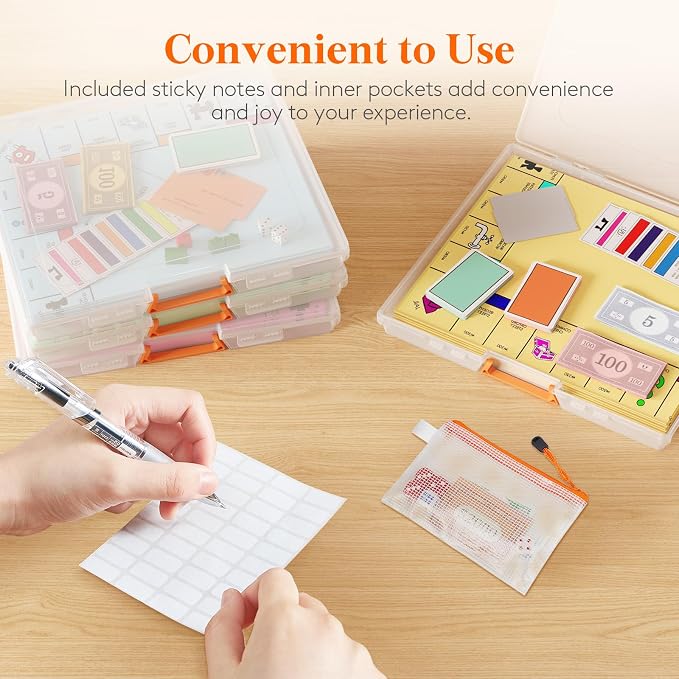 Lifewit 8 Pcs Board Game Storage Boxes, 12.2x10.6'' Paper Container - Image 8