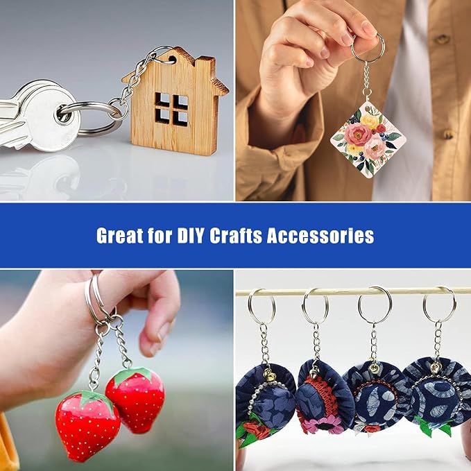 120PCS Keychain Making Supplies, Keychains Bulk Rings Making Kit - Image 7