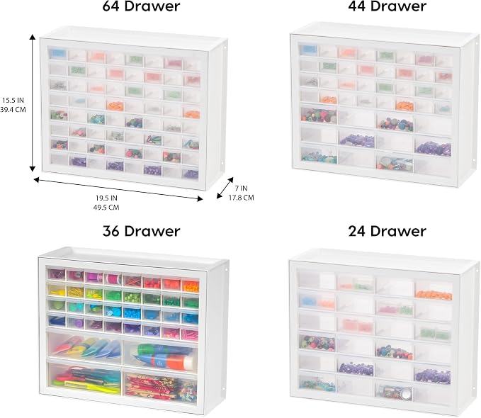 IRIS USA 36-Drawer Storage Cabinet, Made in USA, Small Parts Storage Craft - Image 5