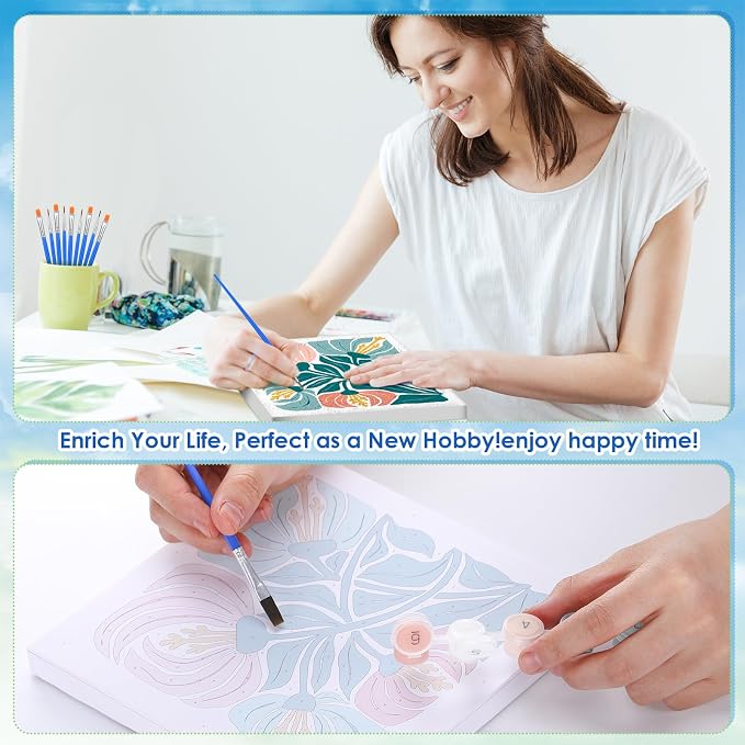 RoundFunny 8 Set Paint by Numbers Kit - Image 5