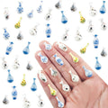 100 Pieces Tiny Vase for Dollhouse Miniatures Resin Things for Crafts Mini Vase by HOMICO