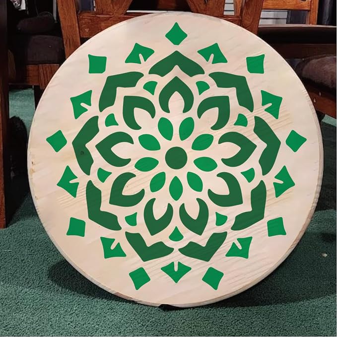Stencils 4in 50pcs Craft Paint Template Reusable Plastic Templates Mandala - Image 4