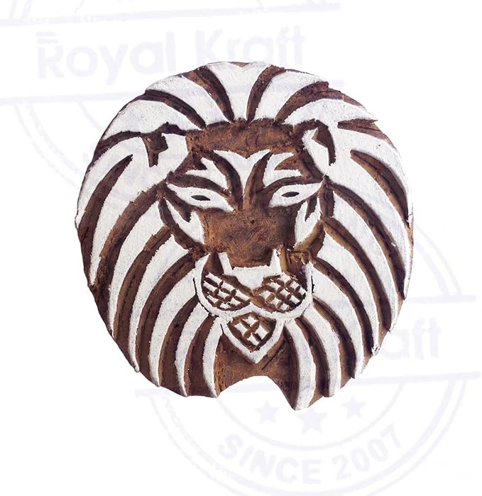 Royal Kraft Wooden Stamps DIY Fabric, Henna Printing Blocks THDtag050 - Image 3