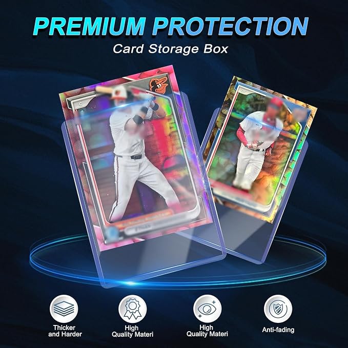 2000 Card Sleeves, Baseball Card Sleeves, Hard Plastic Card Holder - Image 4