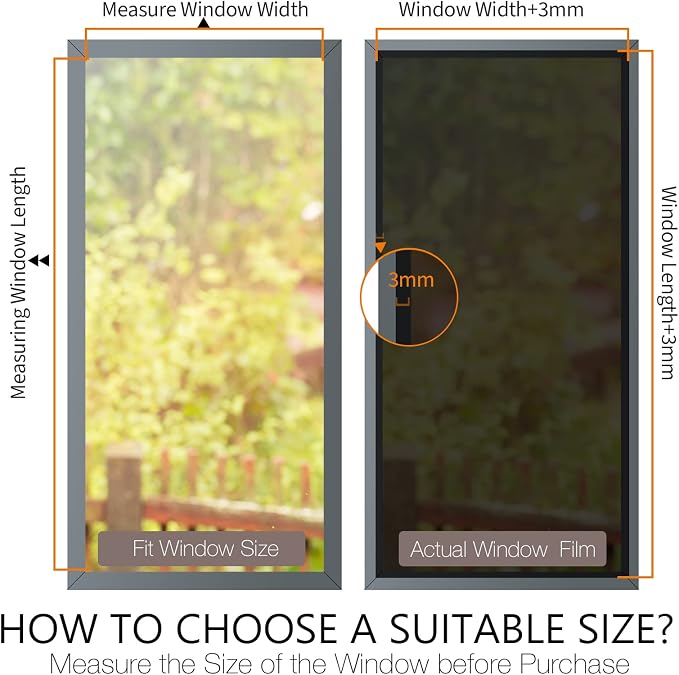 STATINT Window Film Privacy One Way Mirror Glass Tint Heat Control Sun UV - Image 5