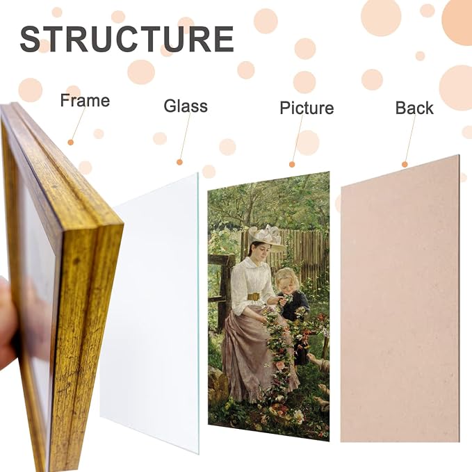 12x12 Picture Frame set of 2-Vintage Frames - Image 3