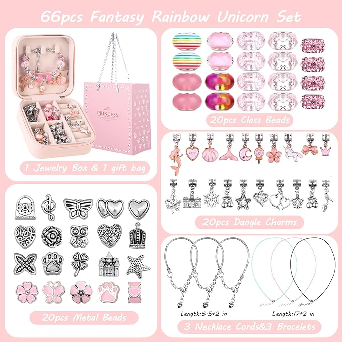 UFU Charm Bracelet Making Kit, Jewelry Making Kit Craft Gift - Image 4